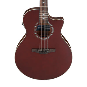 Ibanez AE100-BUF Acoustic Guitar, Burgundy Flat