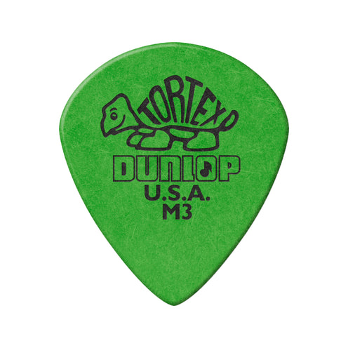 Jim Dunlop 472PM3 Tortex Jazz III 0.88mm Guitar Picks, Green, 6-Pack, Heavy
