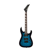 Jackson JS Series Dinky JS20 DKQ 2PT Electric Guitar, Amaranth FB, Transparent Blue