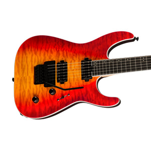 Jackson Pro Plus Series Dinky DKAQ Electric Guitar, Ebony FB, Firestorm