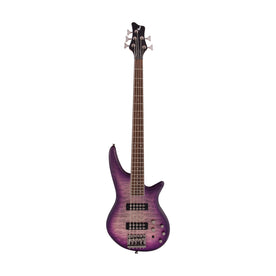 Jackson JS Series Spectra JS3QV 5-String Bass Guitar, Laurel FB, Purple Phaze
