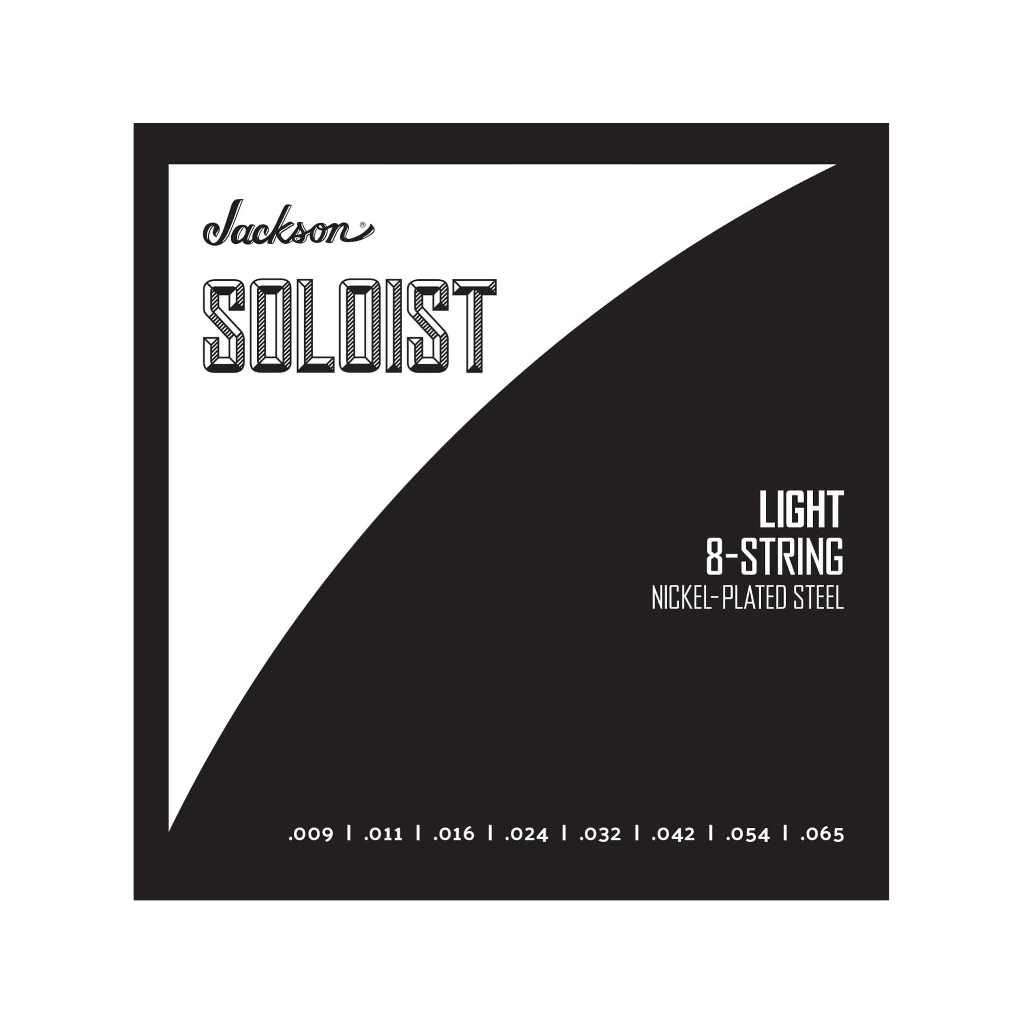Jackson Soloist Guitar Strings, 8-String, Light, 9-65