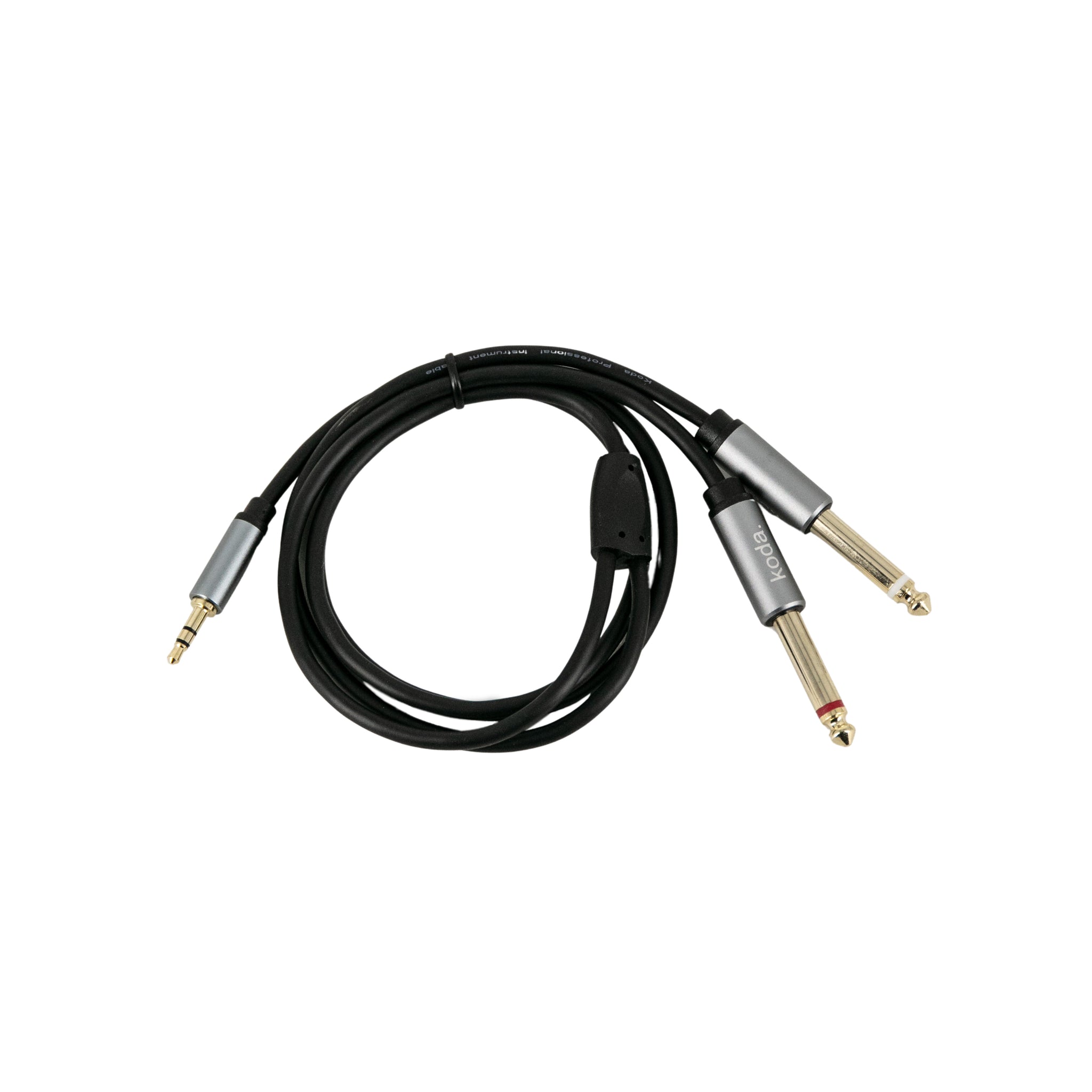 koda essential Stereo Breakout Cable, TRS to Dual 1/4 inch