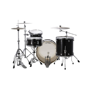 Ludwig LCO5024B Continental 4-Piece Drum Kit(22B+16F+12T+14S), Black Lacquer