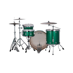 Ludwig LCO5024G Continental 4-Piece Drum Kit(22B+16F+12T+14S), Green Sparkle