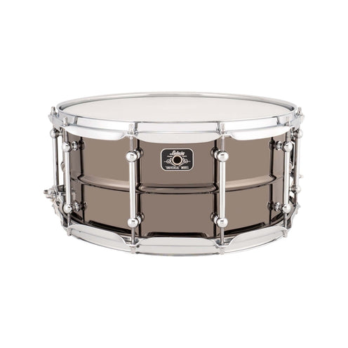 Ludwig LU5514C 5.5x14inch Universal Brass Snare, Black Nickel Plated Shell, Chrome Hardware