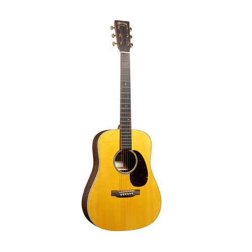 Martin Junior Series D Jr-E Spruce/Walnut Acoustic-Electric Guitar, Satin Natural