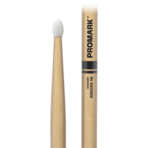 Promark RBH595N Rebound 5B .595 Hickory Oval Nylon Tip Drumstick