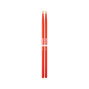 Promark TX5AW-ORANGE Hickory 5A Drumsticks, Wood Tip, Orange