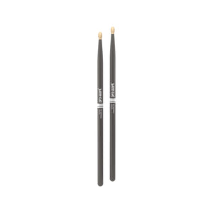Promark TX5BW-GRAY Hickory 5B Drumsticks, Wood Tip, Gray