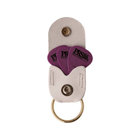 PRS Pick Holder Key Ring, White