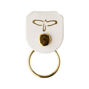 PRS Pick Holder Key Ring, White