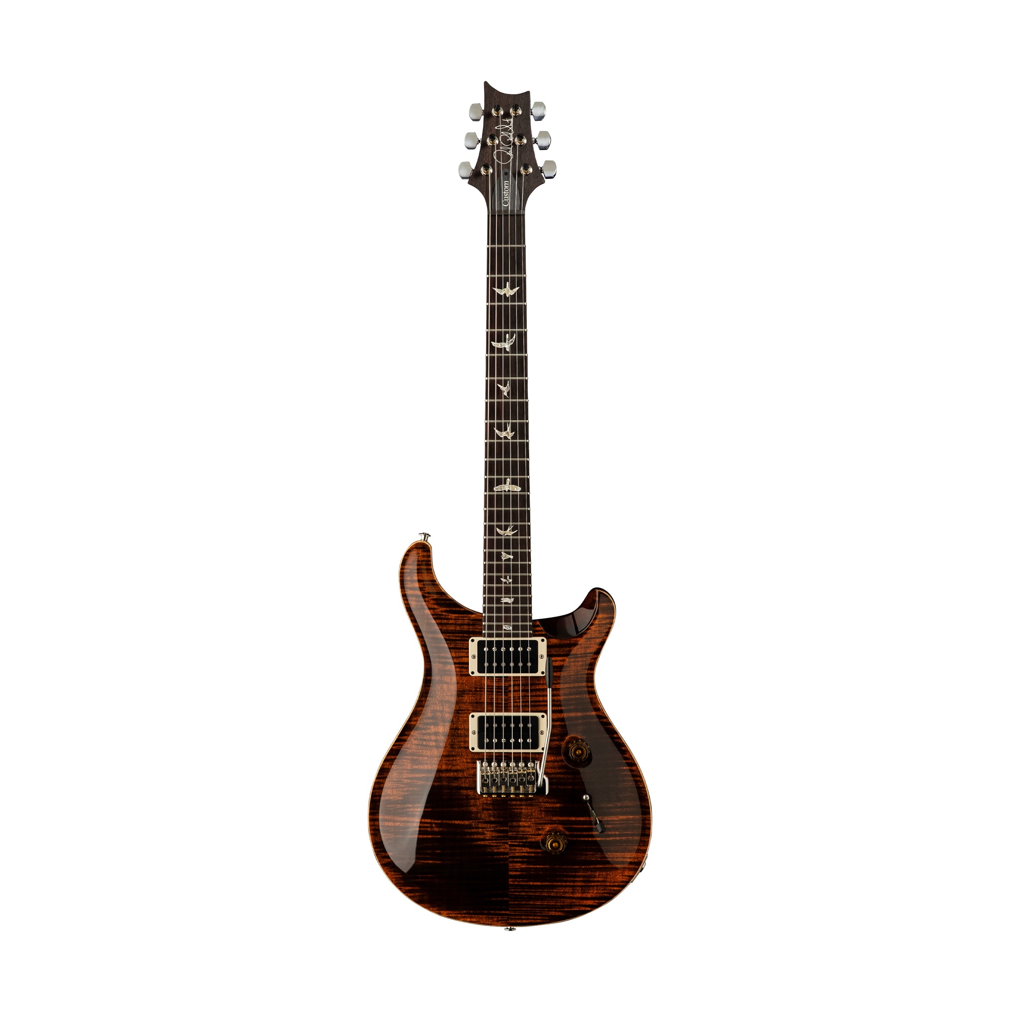 PRS Custom 24 Electric Guitar w/Pattern Thin Neck, Orange Tiger