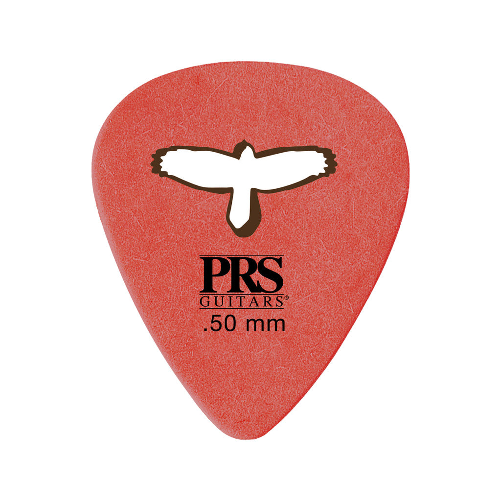 PRS Delrin Punch Guitar Picks, Red, 0.50mm, Pack of 12