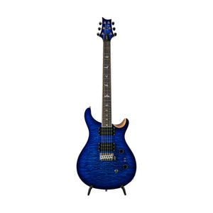 PRS SE Custom 24-08 Quilted Top Limited Edition Electric Guitar, Faded Blue Burst