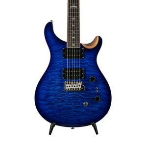 PRS SE Custom 24-08 Quilted Top Limited Edition Electric Guitar, Faded Blue Burst