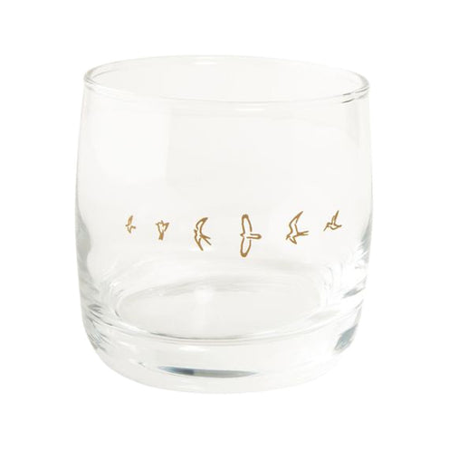 PRS Rocks Glass, Gold Birds