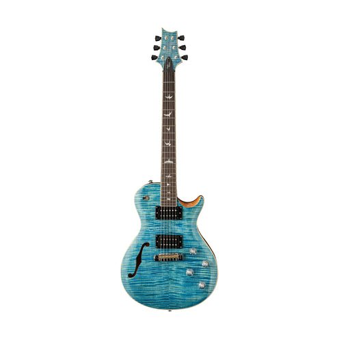 PRS SE Zach Myers 594 Left-Handed Semi Hollow-Body Electric Guitar, Myers Blue