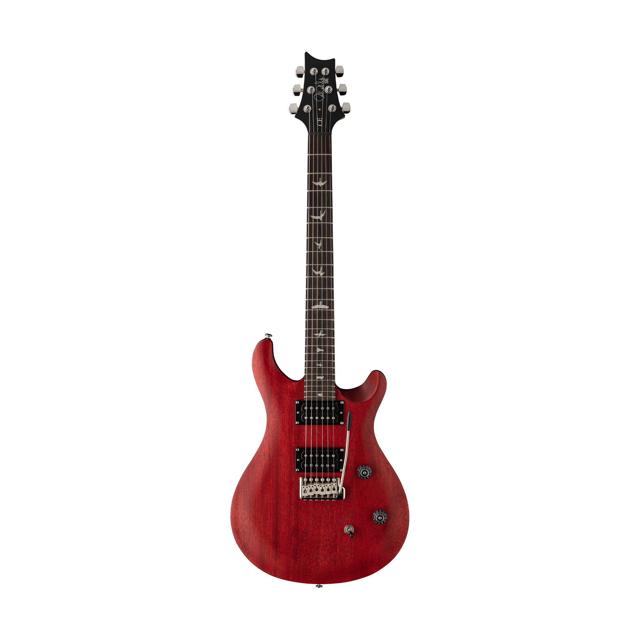 PRS SE CE24 Standard Satin Electric Guitar, Vintage Cherry – Swee