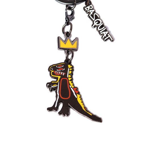 Pintrill Jean-Michel Basquiat Crown T-Rex Keyclip Keychain