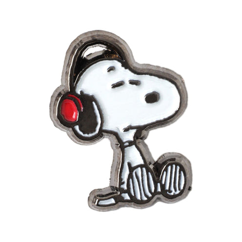Pintrill Snoopy Headphones Records Pin