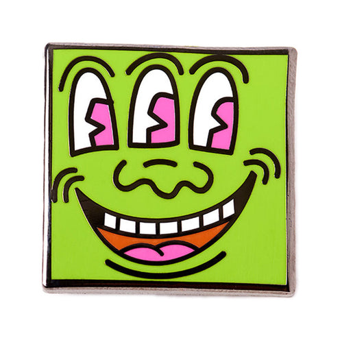 Pintrill Keith Haring Green 3 Eyed Monster Pin