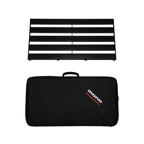 MONO Pedalboard Rail Large, Black and Stealth Pro Accessory Case, Black