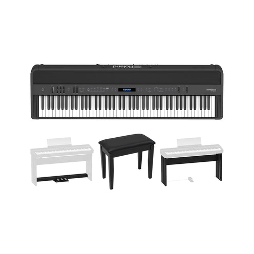 Roland FP-90X 88-Key Digital Piano, Black, Full Set (MY)