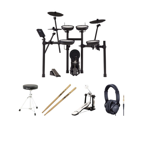 Roland V-Drums TD-07KV Electronic Drum Set, Bundle Set