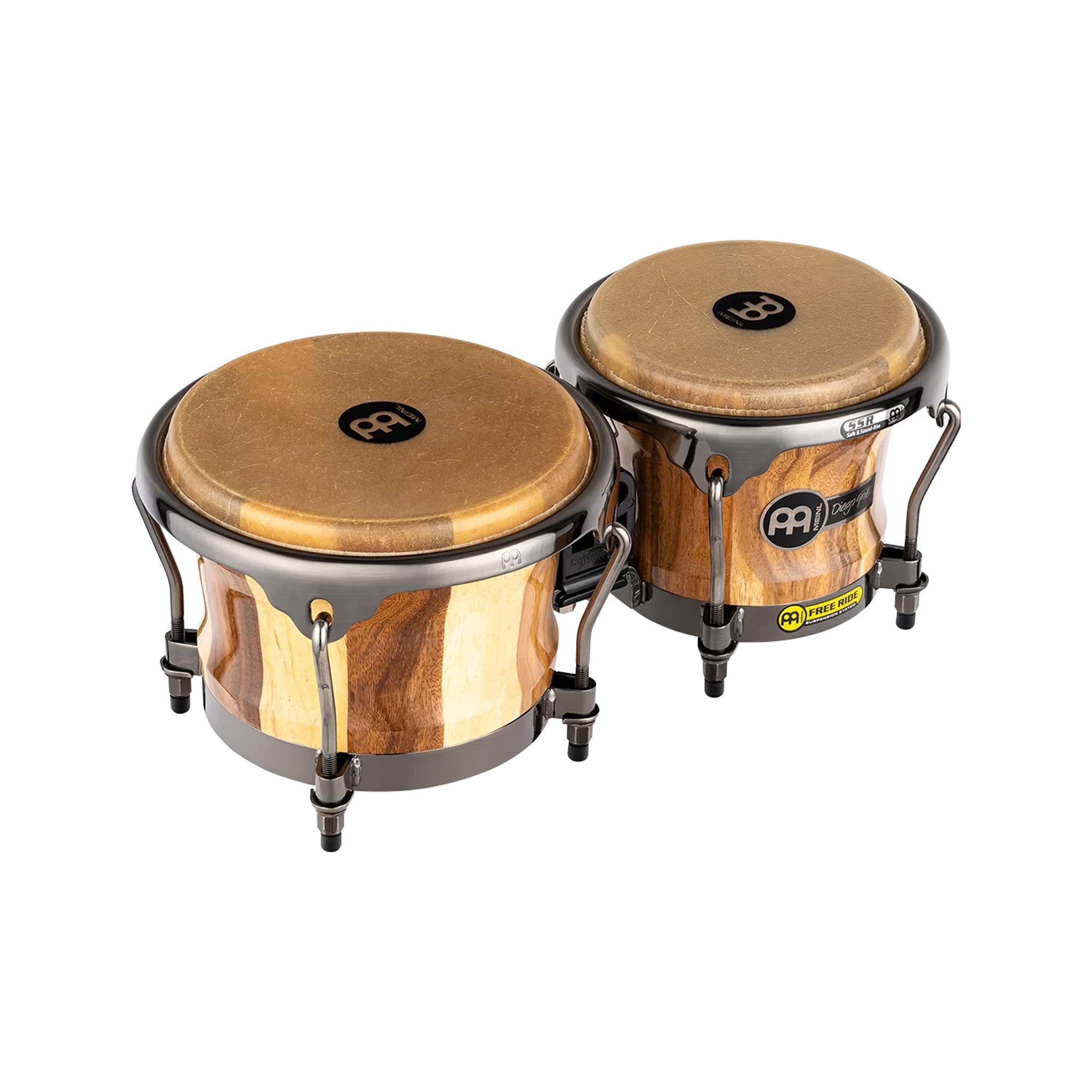 MEINL Percussion DG400CW 7&8-1/2inch Diego Gale Signature Wood Bongo, Chamcuri Wood