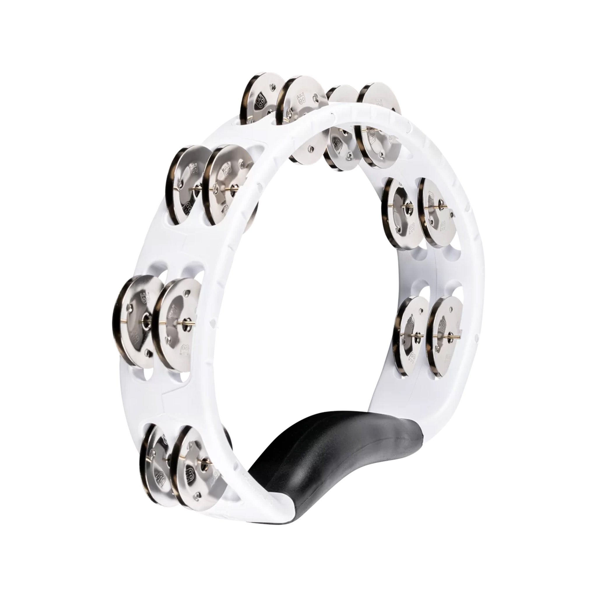 MEINL Percussion HTMT1WH Headliner Series Handheld ABS Tambourine, 2 Rows, White