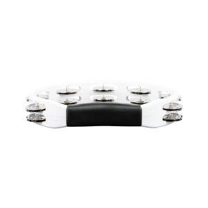 MEINL Percussion HTMT1WH Headliner Series Handheld ABS Tambourine, 2 Rows, White