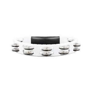 MEINL Percussion HTMT1WH Headliner Series Handheld ABS Tambourine, 2 Rows, White