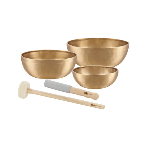 MEINL Sonic Energy SB-E-3100 3pcs Energy Therapy Series Singing Bowl Set, 700/1000/1400g