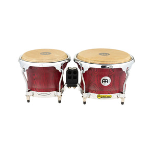 MEINL Percussion WB400VR-M 7 & 8-1/2inch Woodcraft Series Wood Bongo, Vintage Red