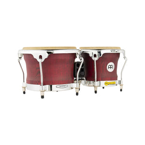 MEINL Percussion WB400VR-M 7 & 8-1/2inch Woodcraft Series Wood Bongo, Vintage Red