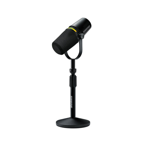 Shure MV7+ USB/XLR Podcast Microphone Bundle w/Stand, Black
