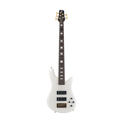 Spector Icon NS 5 Bolt-On 5-String Electric Bass Guitar, White Gloss