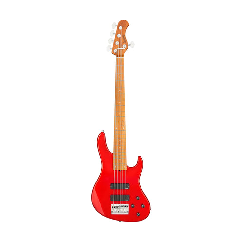 Sadowsky MetroExpress 24-Fret Modern 5-String Bass, Roasted Maple FB, Candy Apple Red Metallic