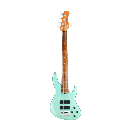 Sadowsky MetroExpress 24-Fret Modern 5-String Bass, Morado FB, Sage Green Metallic High Polish