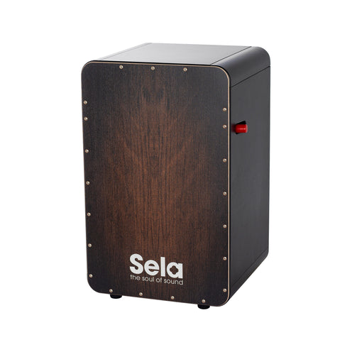 Sela SE-049 CaSela Black Pro Cajon, Brown Dragon