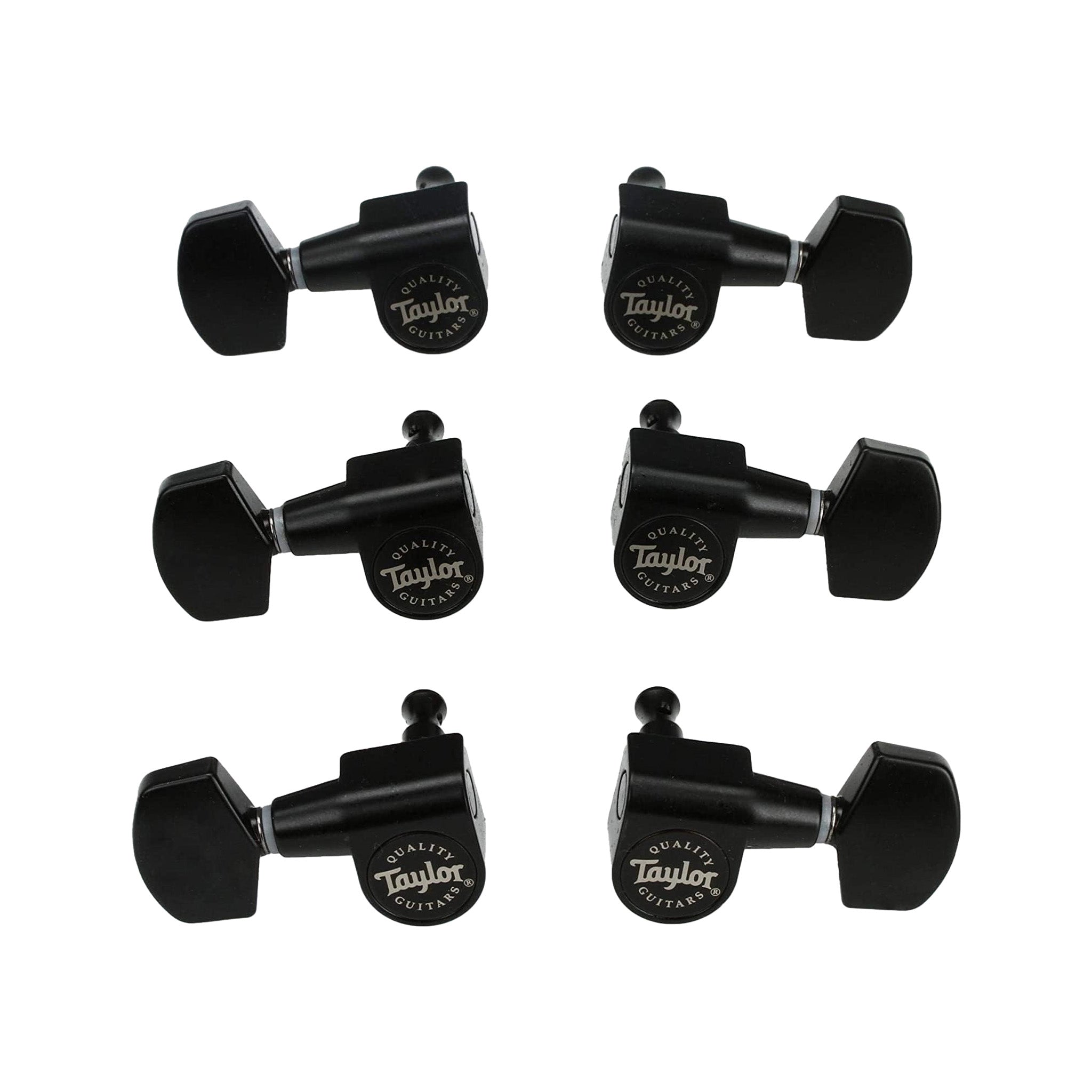 Taylor Acoustic Guitar Tuners, 1:18, 6-String, Satin Black