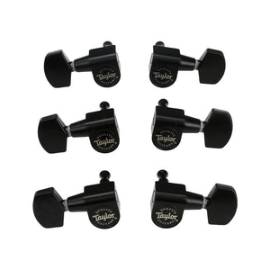 Taylor Acoustic Guitar Tuners, 1:18, 6-String, Satin Black