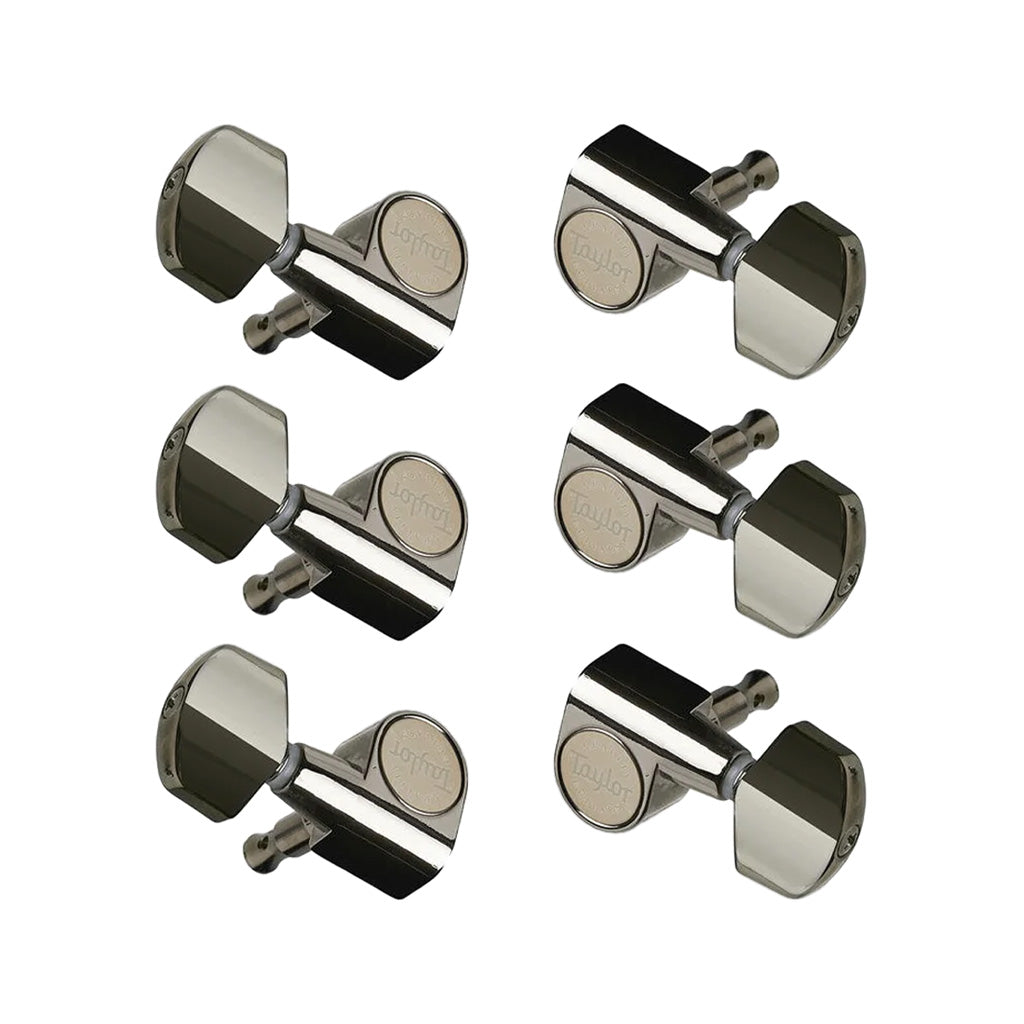 Taylor Acoustic Guitar Tuners, 1:18, 6-String, Smoked Nickel
