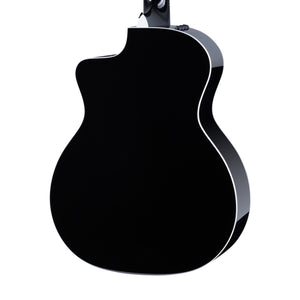 Taylor 214ce-N DLX Special Edition Grand Auditorium Nylon-String Acoustic Guitar w/Bag, Black