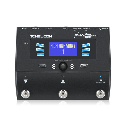 TC-Helicon Play Acoustic Vocal and Guitar Effects Pedal, EU Plug (B-Stock)