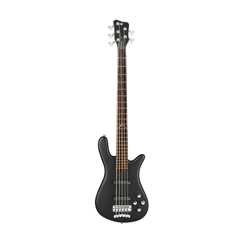 Warwick RockBass Artist Line Robert Trujillo 5-String Bass Guitar, Solid Black Satin
