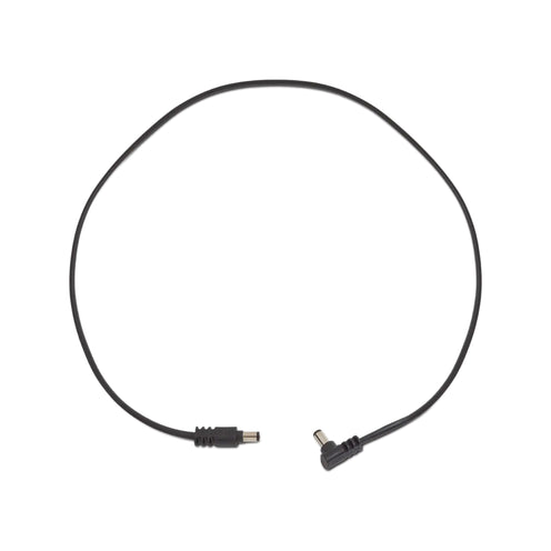 RockBoard by Warwick Flat Power Cable, Angled / Angled, 60 cm, Black