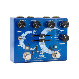 Walrus Audio SLOER Stereo Ambient Reverb Guitar Effects Pedal, Blue
