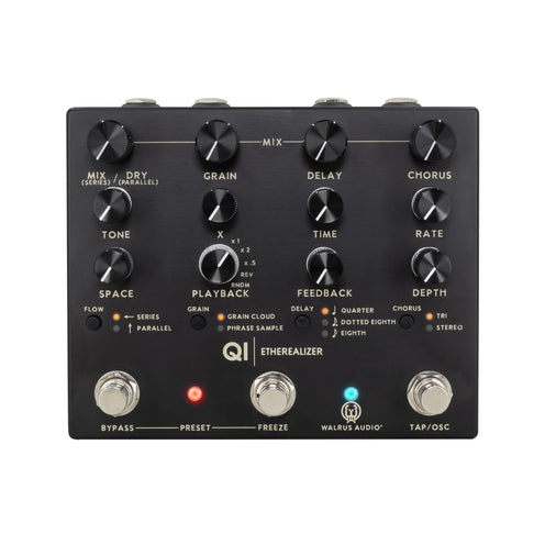 Walrus Audio Qi Etherealizer Guitar Effects Pedal, Black